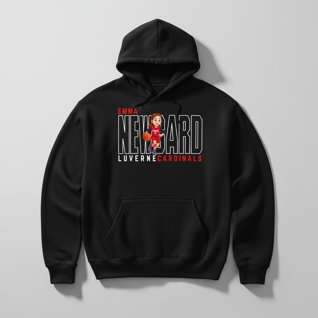 Emma Newvard Basketball Hoodie Mockup
