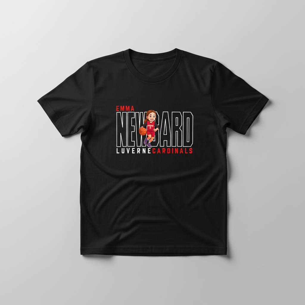 Emma Newvard Basketball T-Shirt Mockup