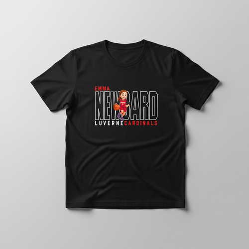 Emma Newvard Basketball T-Shirt Mockup