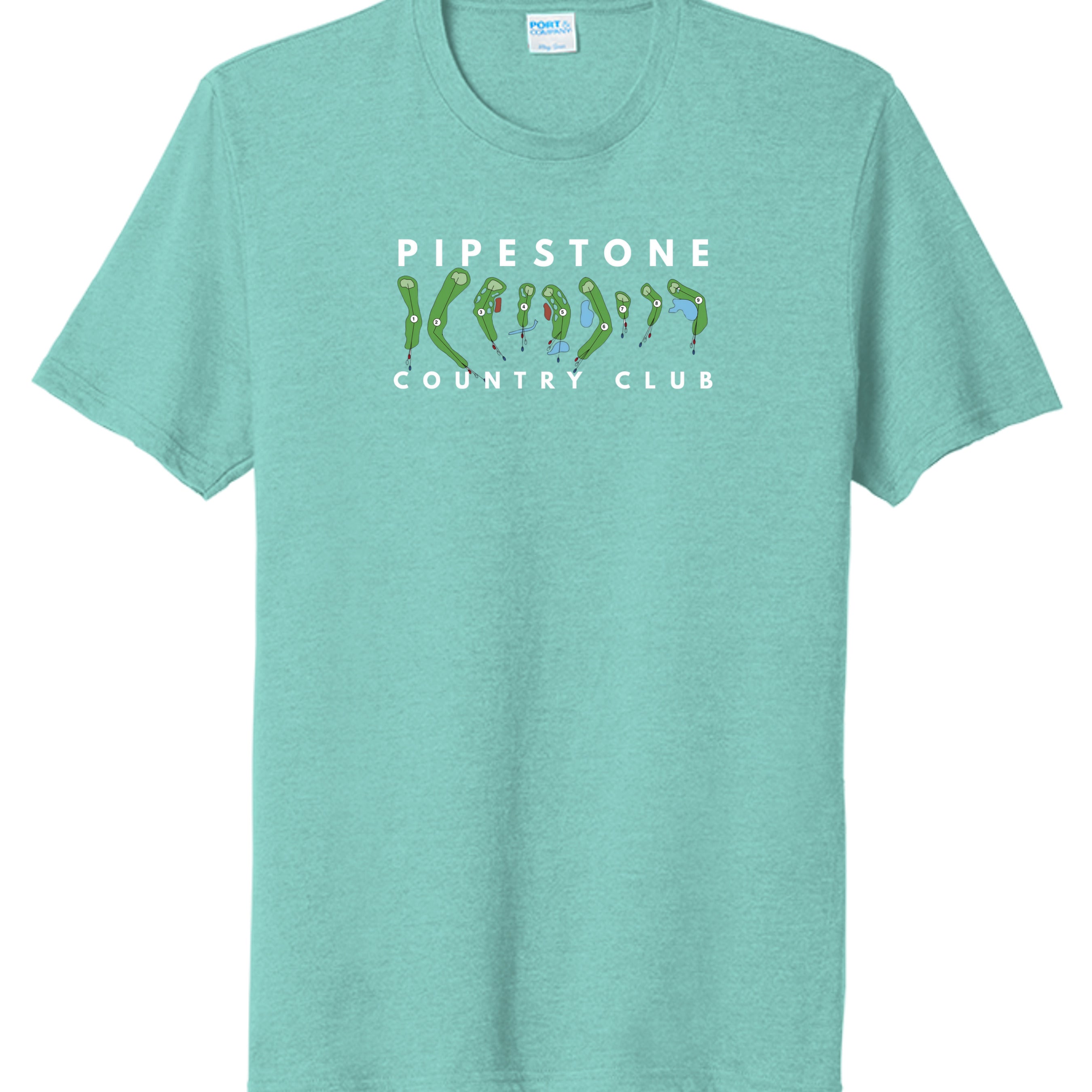 Vivid Teal Heather - PC330 - FRONT