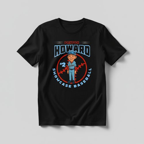 Paxton Howard Baseball T-Shirt Mockup